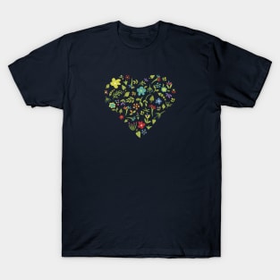 Floral Heart T-Shirt